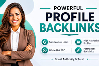 build powerful SEO profile backlinks with manual link building