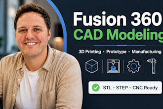 do fusion 360 cad for robotics enclosures, arduino cases and cnc machine parts