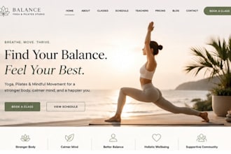 design fix squarespace pilates studio website yoga instructor meditation website