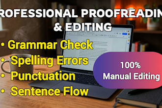 proofread and edit english grammar and spelling flawlessly