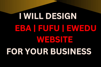 design fufu and eba website for your amala business