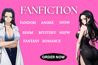 write nsfw fanfiction erotica bdsm erotic romance story ghostwriter smut kink