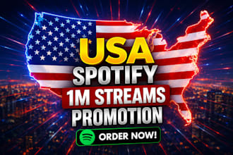 promote your music to USA spotify streamers to 2k monthly listeners