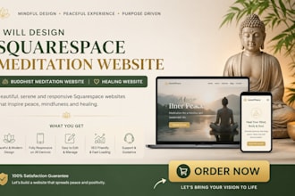 design squarespace meditation website buddhist meditation website healing site