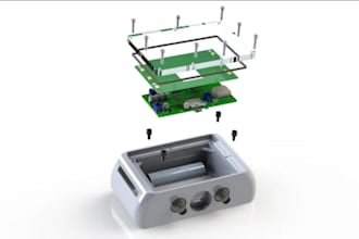 3d cad smart home, iot devlce enclosure design for injection mold 3d print stl
