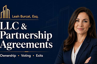 prepare llc operating or partnership agreements and related legal documents