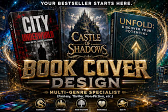 design amazon kdp book cover , ebook cover desgin