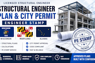 structural engineer plan city permit engineer stamp in wisconsin maryland alaska