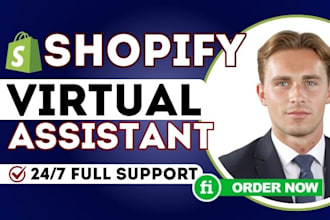 shopify virtual administrator, ecommerce VA specialist, shopify task assistant