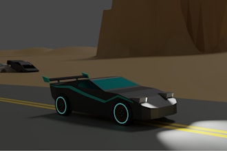 create custom low poly 3d models, characters, and environments