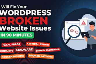fix wordpress fatal error, critical error, broken layout