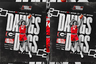 design creative sports flyer, matchday poster and banner