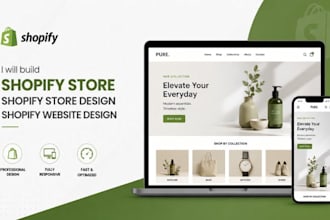 build shopify store, shopify store design, shopify website design