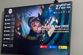 iptv brand with name and logo