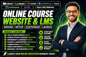 do edtech uteach eduma kartra efront memberpress course website podia lms site