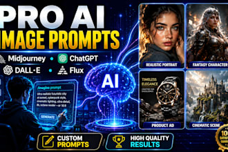 create professional ai image prompts for midjourney chatgpt dall e and flux