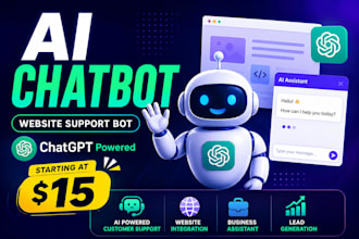 build chatgpt chatbot for business and website