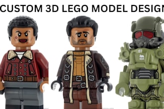 do 3d lego model design 3d printing toy model 3d lego set minifigure lego bricks