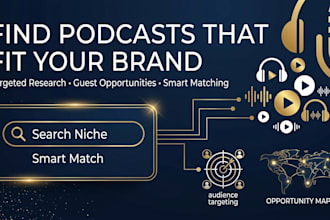 find the best podcasts for your niche and create a guest booking list