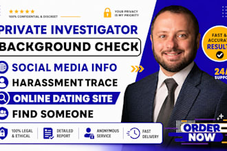 background check as osint private investigator digital forensics people search