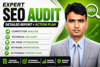 do in depth SEO audit for your shopify wordpress, or local business website plan