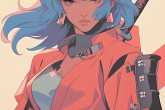 draw an anime illustration sfw or nsfw cell shaded render