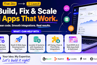 fix replit ai app, replit website deploy, base44 and lovable ai rocket new bolt