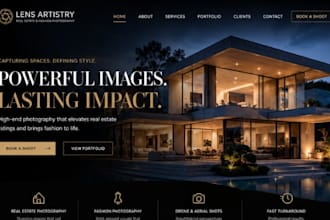 create squarespace real estate photographer website fashion photographer website