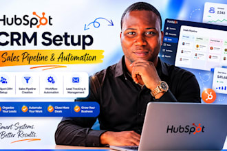 setup hubspot CRM sales pipeline and automation
