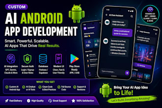 do custom ai mobile app development for web and android