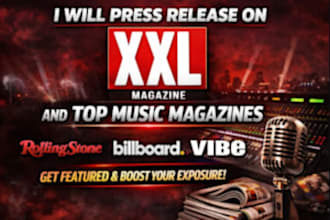 press release on xxl magazine and top music magazine