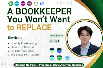 do reliable monthly bookkeeping for quickboooks and xero
