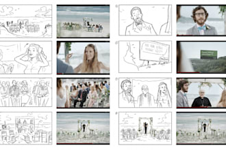 design cinematic storyboards for productions