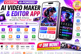 code ai video maker app, capcut clone, ai video editor app like inshot, ai reels