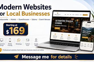 create a modern website for your local business