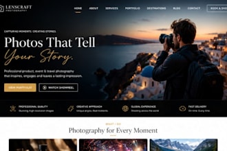 build squarespace product photographer website event travel photographer website