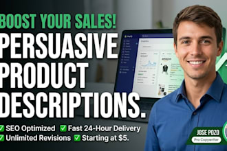 professional SEO copywriter and product description expert