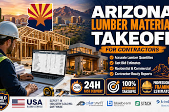 prepare arizona lumber material takeoff for contractors