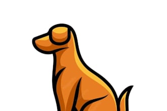 design amazing mascot cartoon logo for your dog