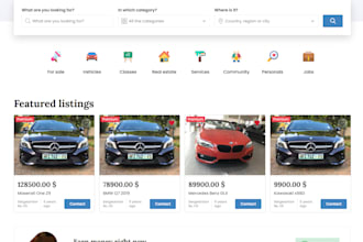create general classified website