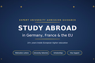 help you with university admissions to germany france and the eu