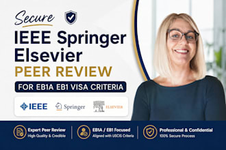 secure ieee springer elsevier peer review for eb1a eb1 visa criteria