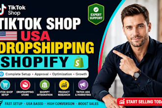 setup tiktok shop USA tiktok shop dropshipping shopify integration