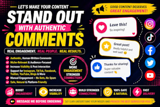 boost your social media engagement with authentic comments