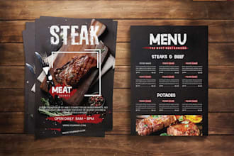 give you the best restaurant menu or flyer design