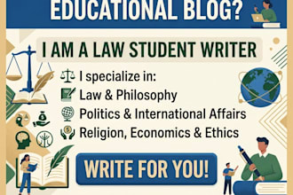 write academic blogs and articles for you