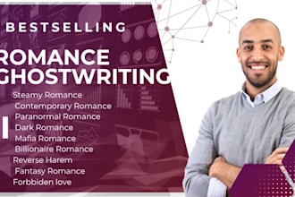 ghostwrite a steamy, contemporary, paranormal, or dark romance fictional story