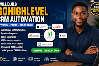 build gohighlevel crm automation typeform zapier online form wpforms tally form