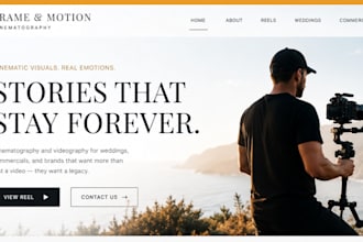 build squarespace cinematographer website  portofolio wedding videography websit