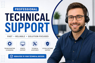 troubleshoot software, email and complex technical issues